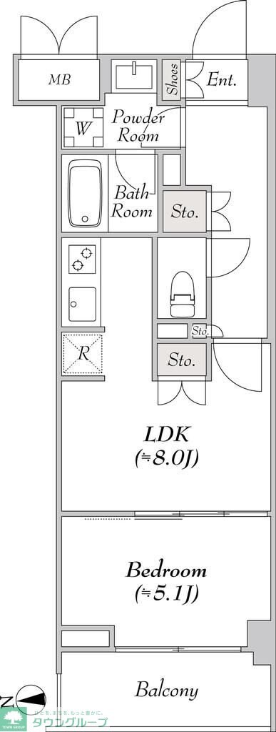 ミリアレジデンス大岡山の物件間取画像