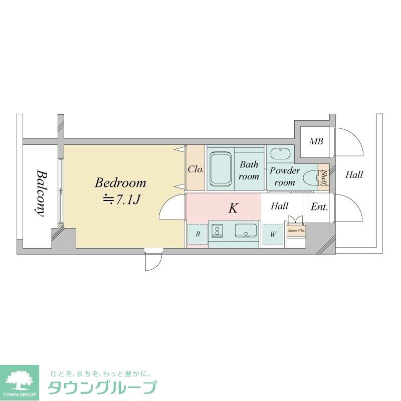レジディア中目黒IIの物件間取画像