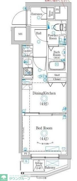 ラフィスタ品川戸越の物件間取画像