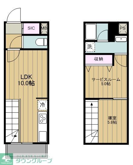 Prier Sanno (プリエサンノウ)の物件間取画像