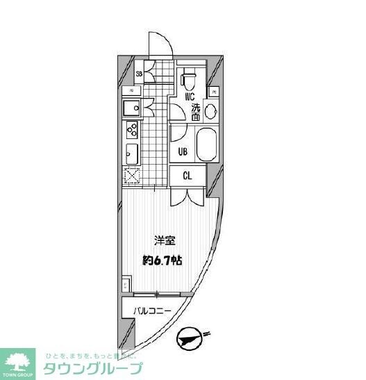 パシフィックコート中延の物件間取画像