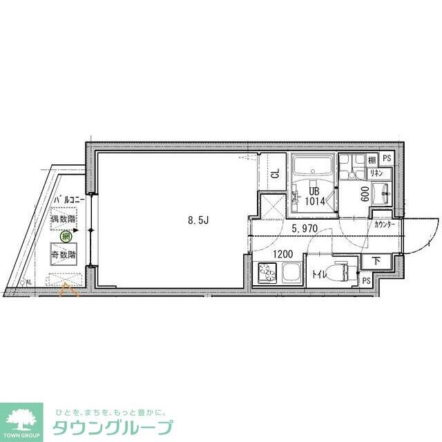 ルネサンスコート祐天寺の物件間取画像