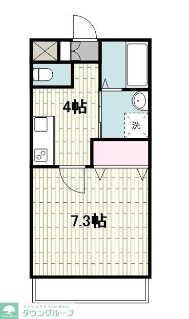 エスク上野毛の物件間取画像