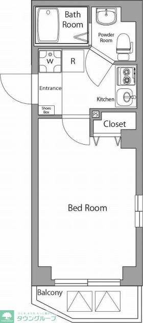 中馬込プレイスの物件間取画像