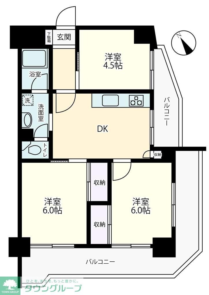 ハイネス中目黒の物件間取画像