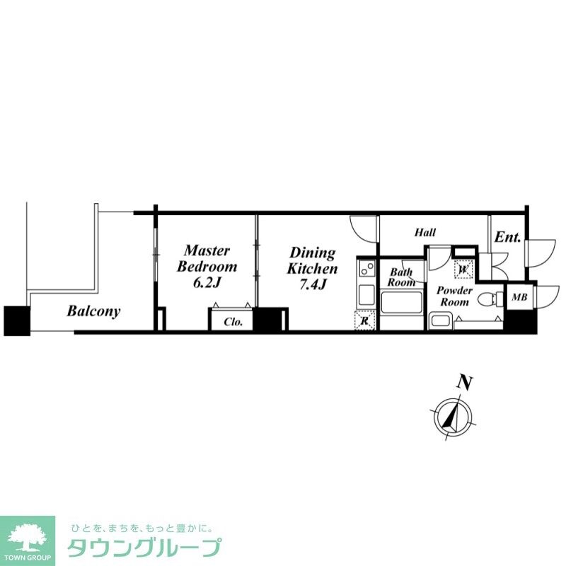 アクロス目黒タワーの物件間取画像