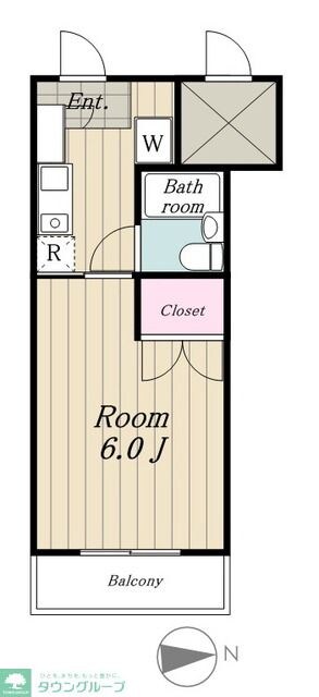 スペーシア池上の物件間取画像