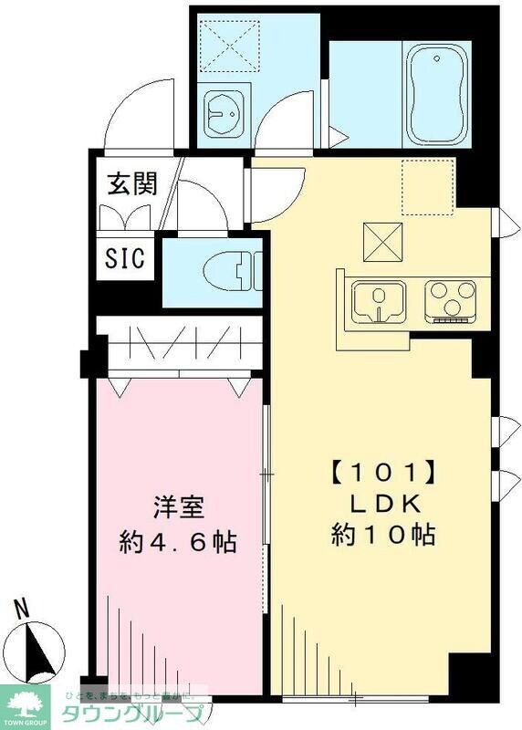 カーサビューノアマノの物件間取画像