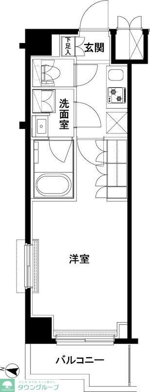 ルーブル武蔵小杉六番館の物件間取画像
