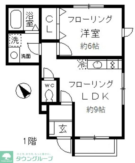 イースト深沢の物件間取画像