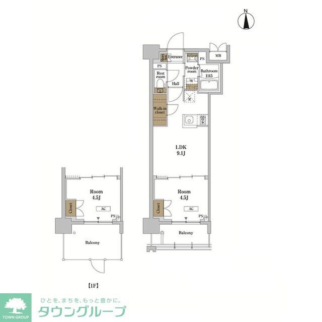 RJRプレシア蒲田の物件間取画像