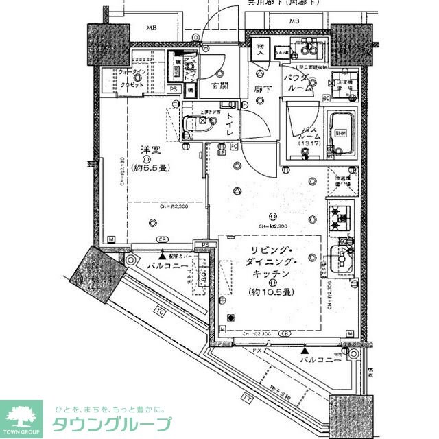 シティタワー武蔵小山の物件間取画像