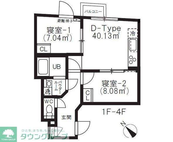 BRICK RESIDENCE 目黒本町の物件間取画像