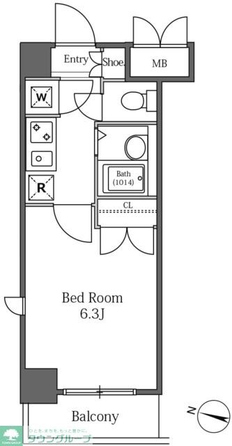 LaSante広尾の物件間取画像
