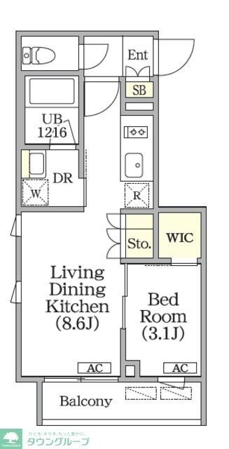 ユーレジデンス目黒東山の物件間取画像