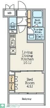 クレストコート池上六丁目の物件間取画像