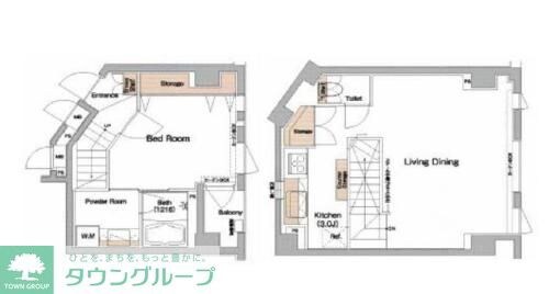 グラントレゾール広尾の物件間取画像