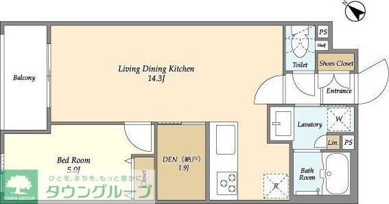 アジュールテラス目黒祐天寺の物件間取画像