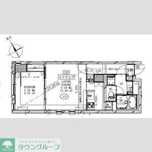ザハウス祐天寺の物件間取画像