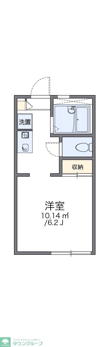 レオパレス田園2の物件間取画像