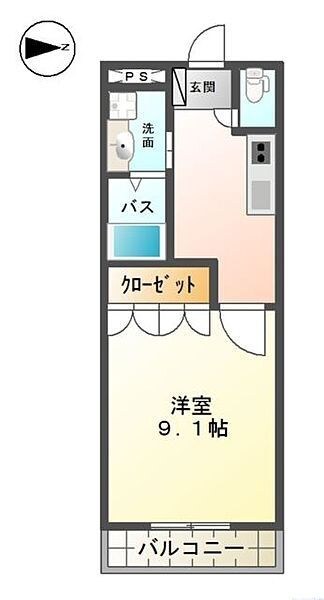 パラシオン平塚の物件間取画像