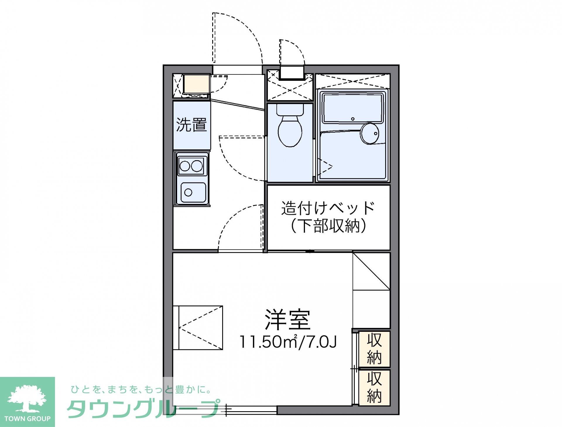 レオパレス常盤町の物件間取画像