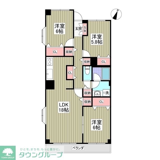 モンメール大磯の物件間取画像