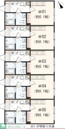 アザーレ・ソラ東海大学前Bの物件間取画像