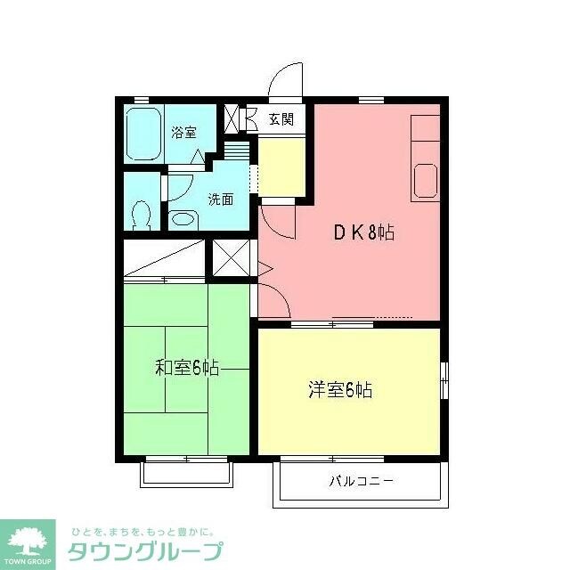 ジュネス湘南Bの物件間取画像