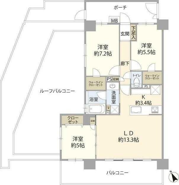 バースシティ溝の口WEST(021260)の物件間取画像
