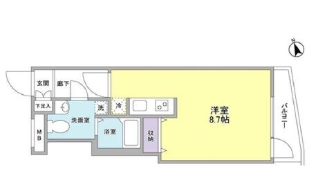 メゾンドール鷺沼の物件間取画像