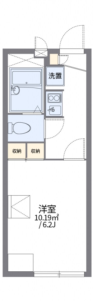 レオパレスOHYATO Iの物件間取画像