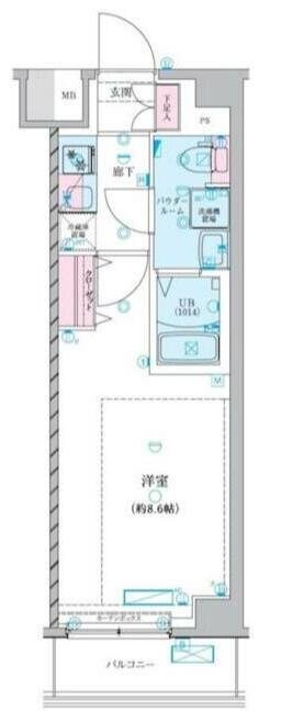 GENOVIA中野島の物件間取画像