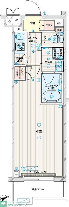 ルーブル武蔵新城七番館の物件間取画像
