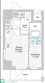 クレスト小杉スクエアの物件間取画像