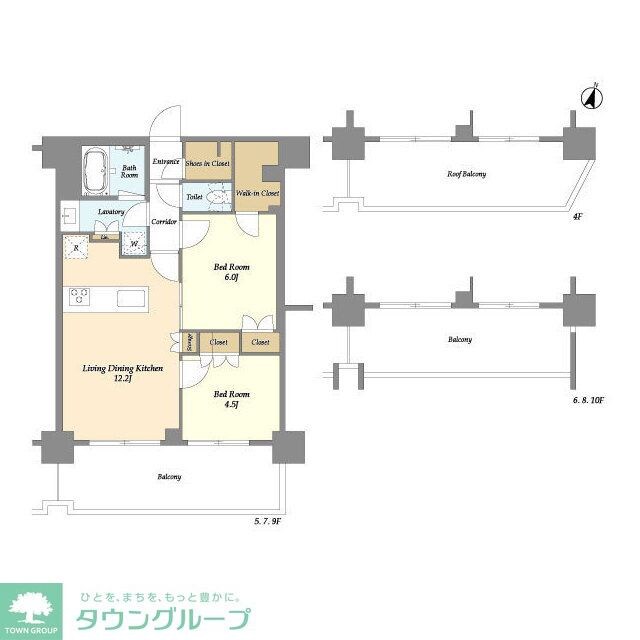 リバーレ鷺沼の物件間取画像