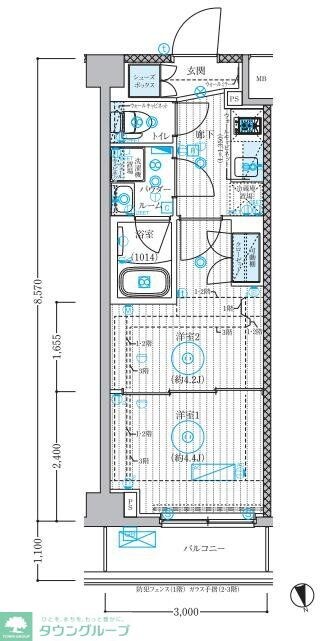 ブライズ宮崎台の物件間取画像