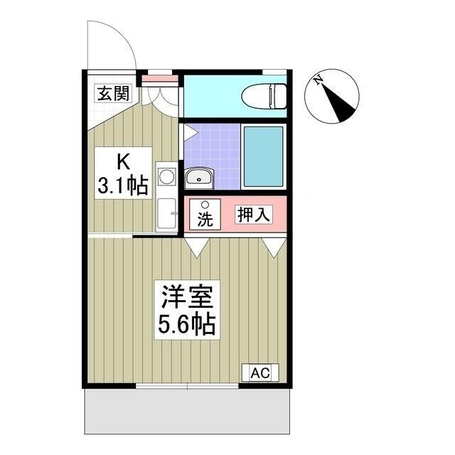 パレス金森台の物件間取画像