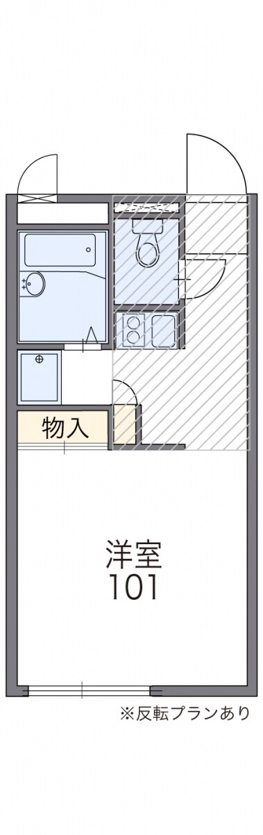 レオパレスコーポテラダの物件間取画像