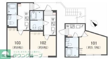アザ-レ・ソーニョ座間の物件間取画像