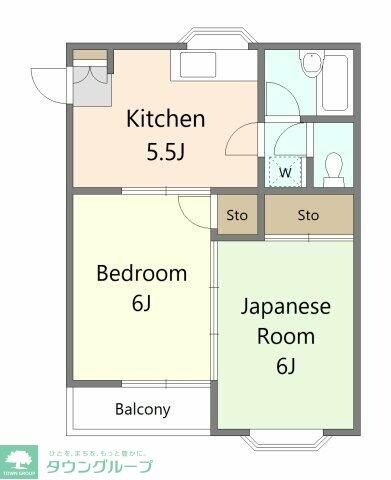 ハイツ佐久間の物件間取画像