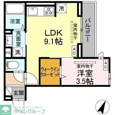 フラクタス相南1丁目の物件間取画像