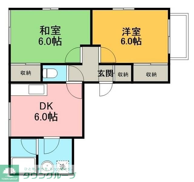 すすきのハイムの物件間取画像