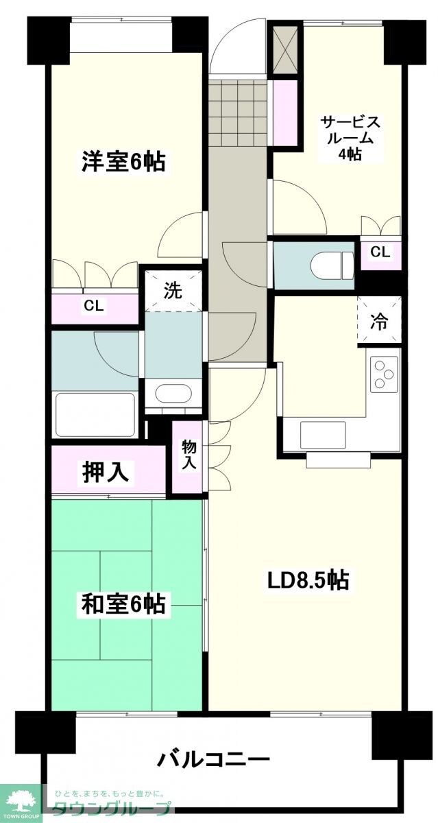 つきみ野南パーク・ホームズ弐番館の物件間取画像