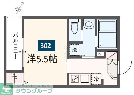 MELDIA東林間の物件間取画像