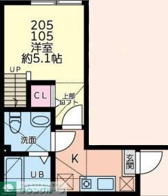 ティナ小田急相模原IIの物件間取画像