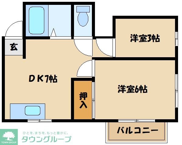 オークハイツ相武台の物件間取画像