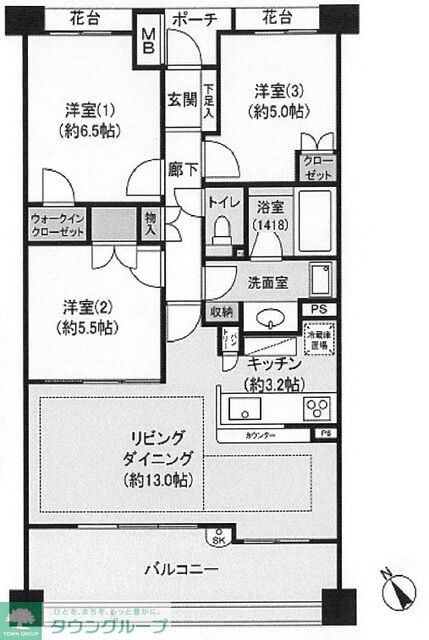 パークフォリア青葉台つつじが丘レジデンスの物件間取画像