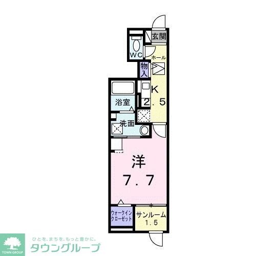 タウンハウスの物件間取画像