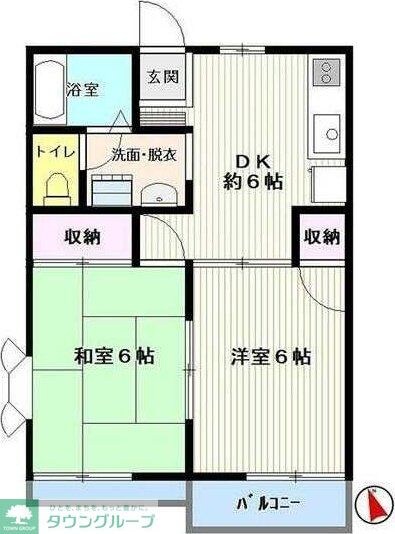 サンクリード高幡の物件間取画像